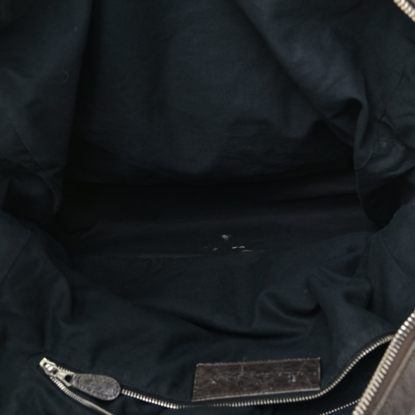 Agneau Giant 12 Silver Hardware Office Tote Charbon