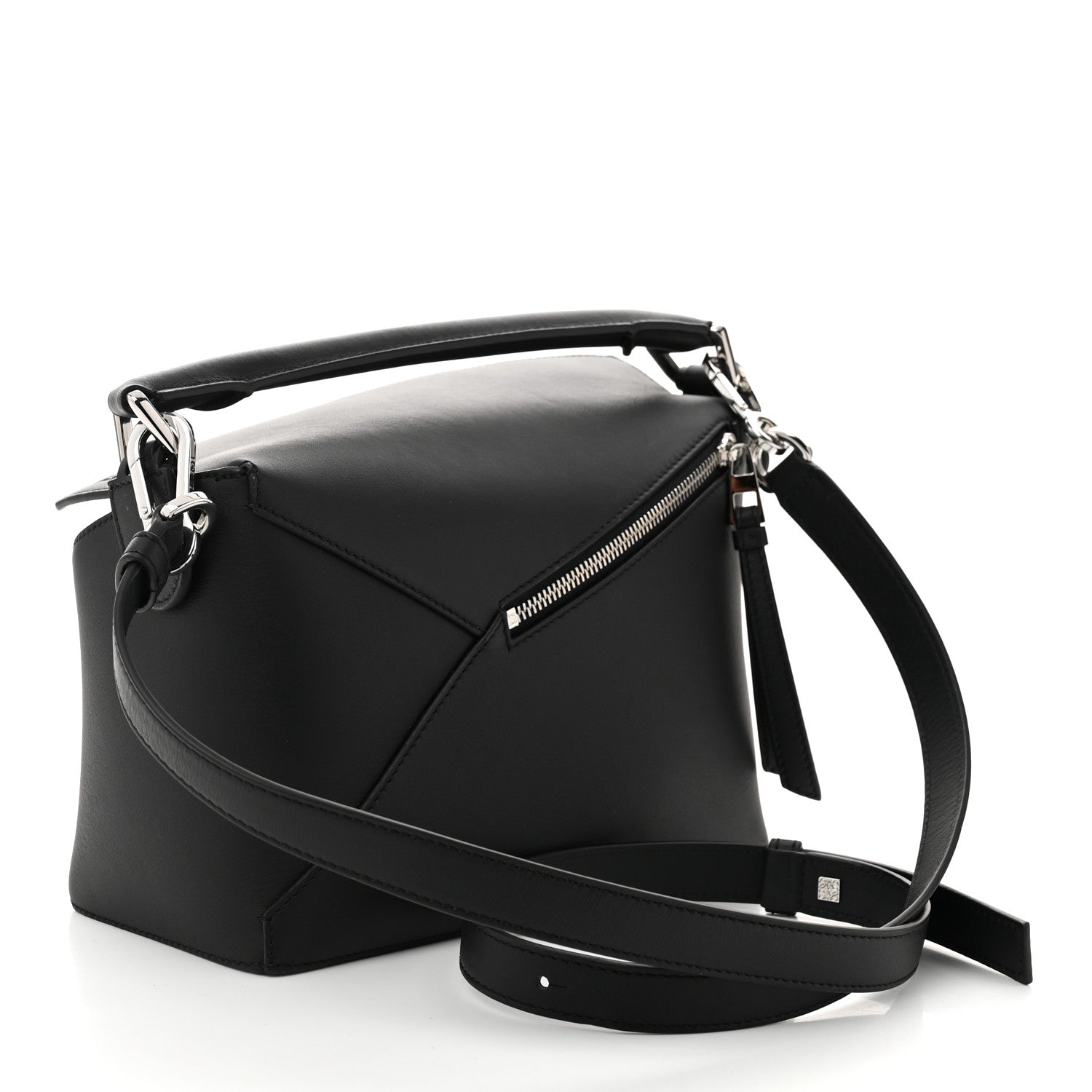 Loewe Calfskin Small Puzzle Edge Bag Black 3 of 9