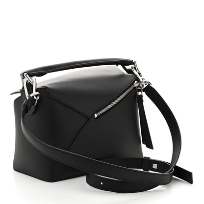 Loewe Calfskin Small Puzzle Edge Bag Black 3 of 9