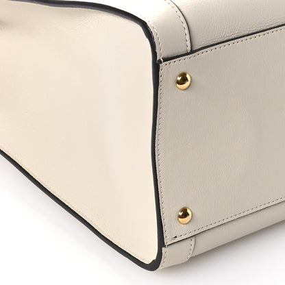 Gucci Wonka Grain Calfskin Medium Diana Tote Bag Mystic White Orange Fluo 9 of 10