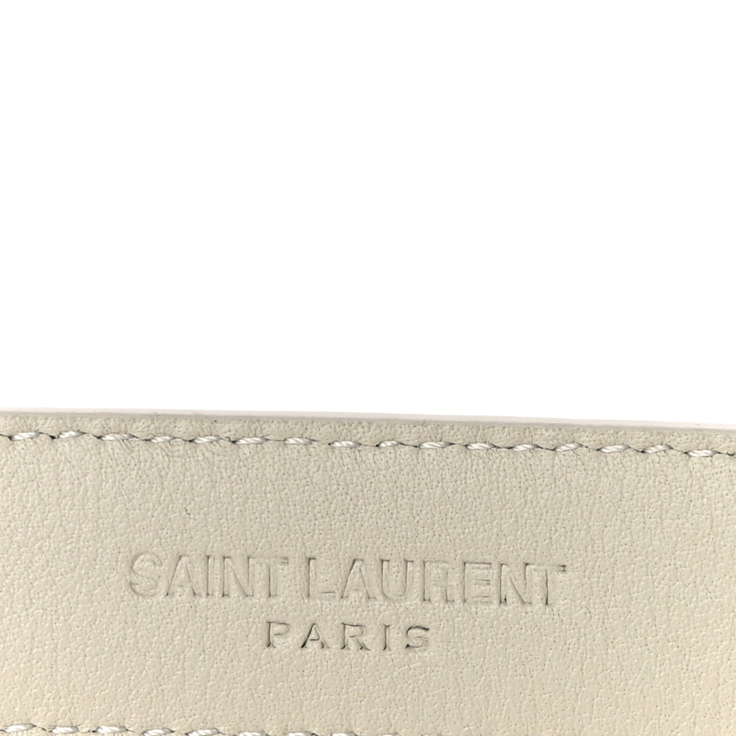 Smooth Calfskin Monogram Square Buckle Belt 80 32 White