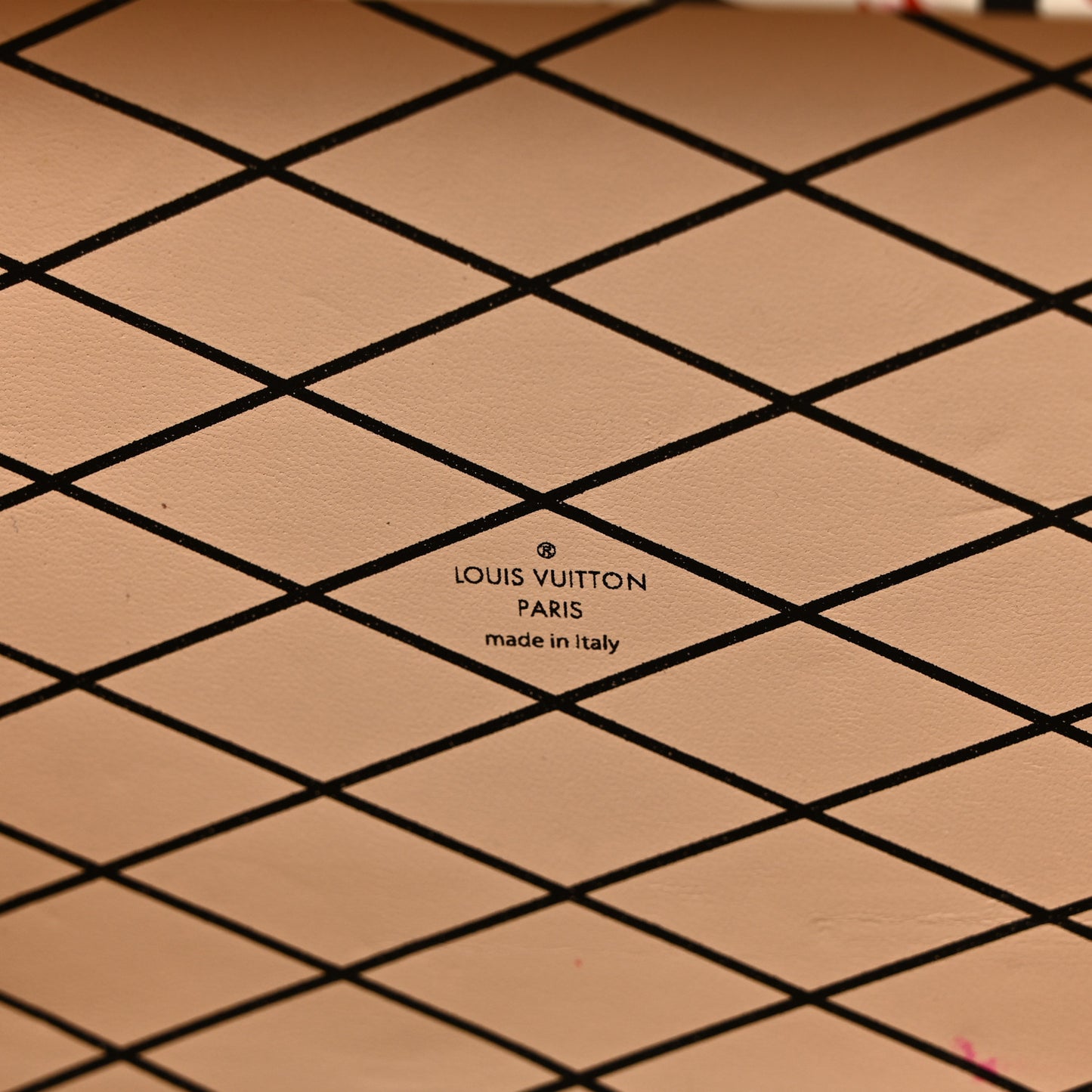 Calfskin Graphic Print Petite Malle