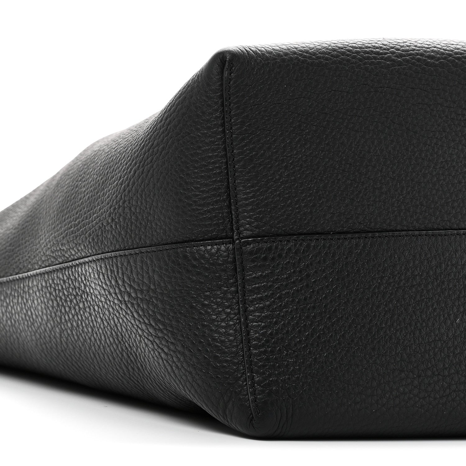 The Row Grained Calfskin Medium N/S Hook Tote Black 8 of 9