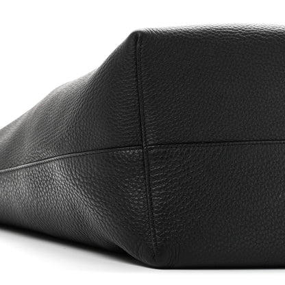 The Row Grained Calfskin Medium N/S Hook Tote Black 8 of 9