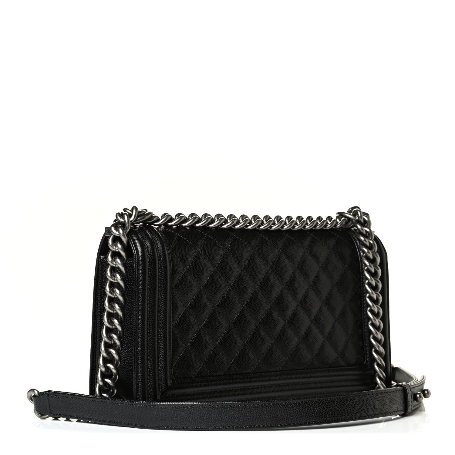 Chanel Caviar Quilted Medium Boy Flap Black 2 of 6