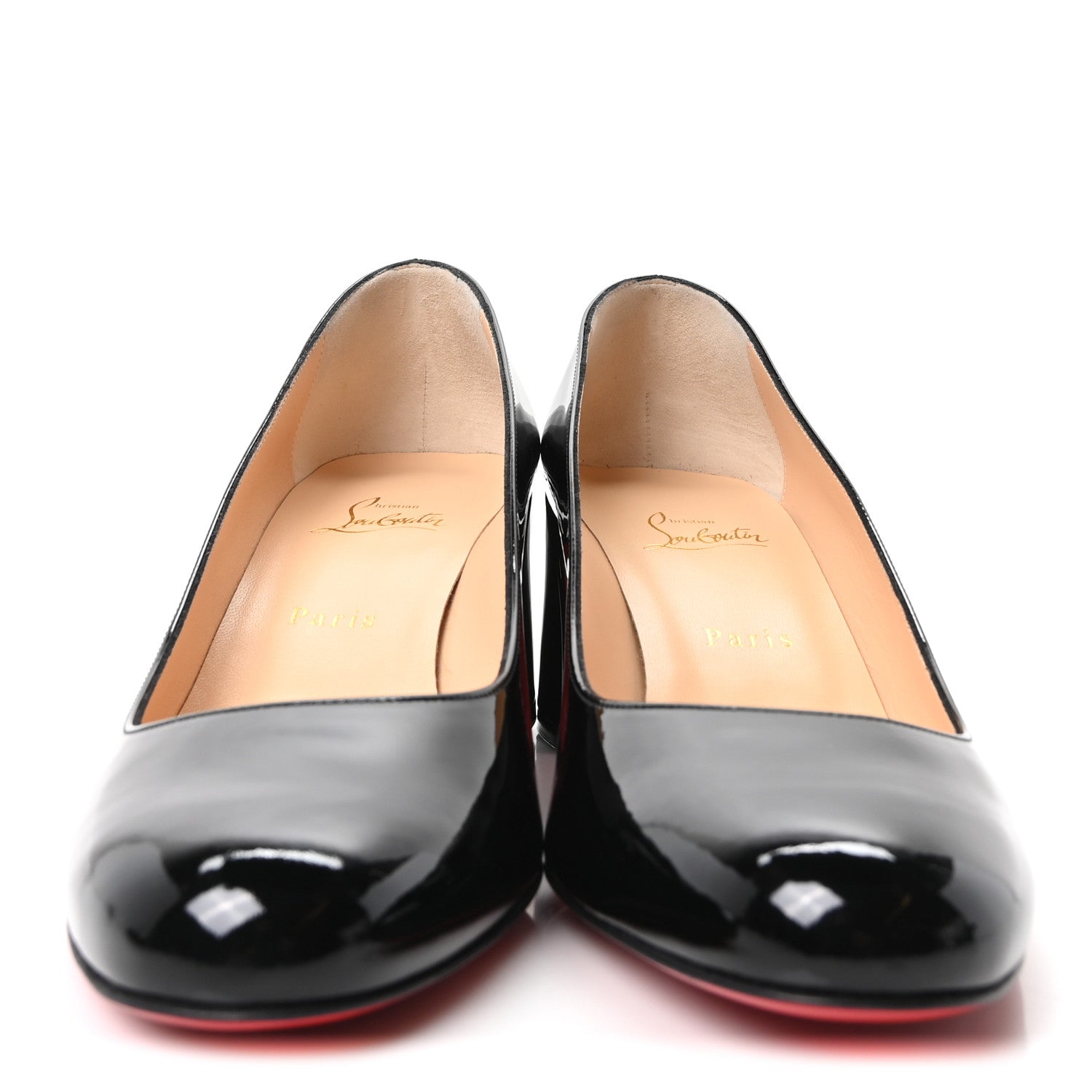 Christian Louboutin Patent Calfskin Miss Sab 55 Pumps 41 Black 3 of 9