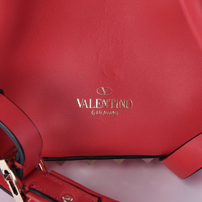 Valentino Garavani Calfskin Mini Rockstud Backpack Deep Fuxia 6 of 15