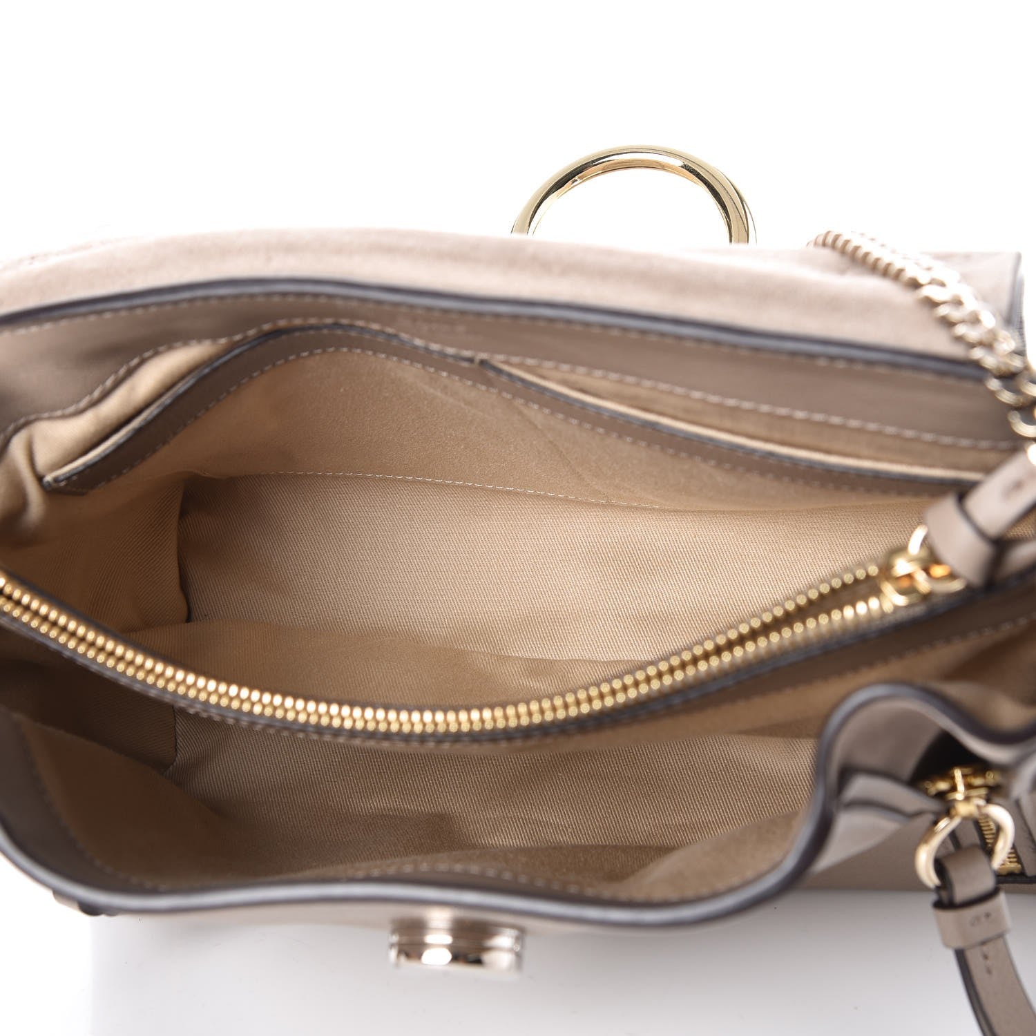 Chloe Calfskin Small Faye Day Shoulder Bag Motty Grey 6 of 8