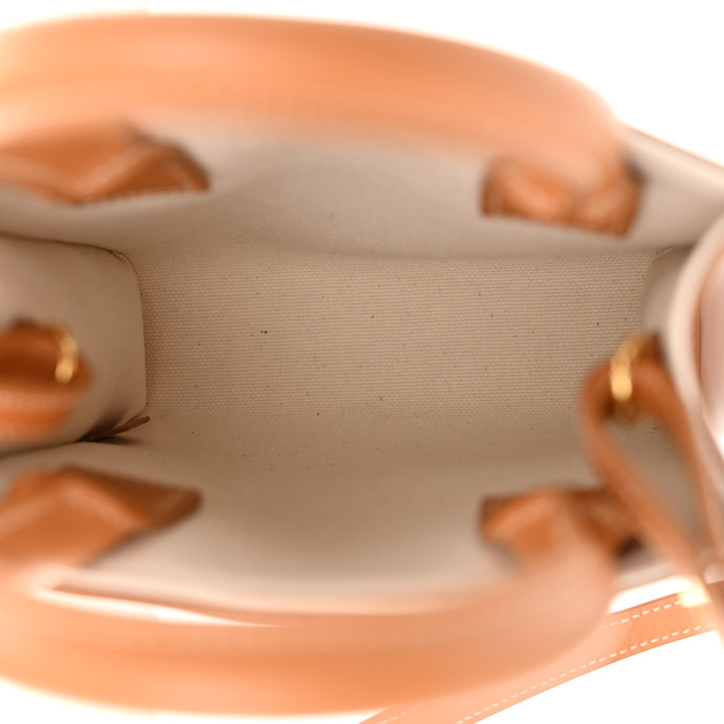 Canvas Calfskin Mini Vertical Cabas Natural Tan