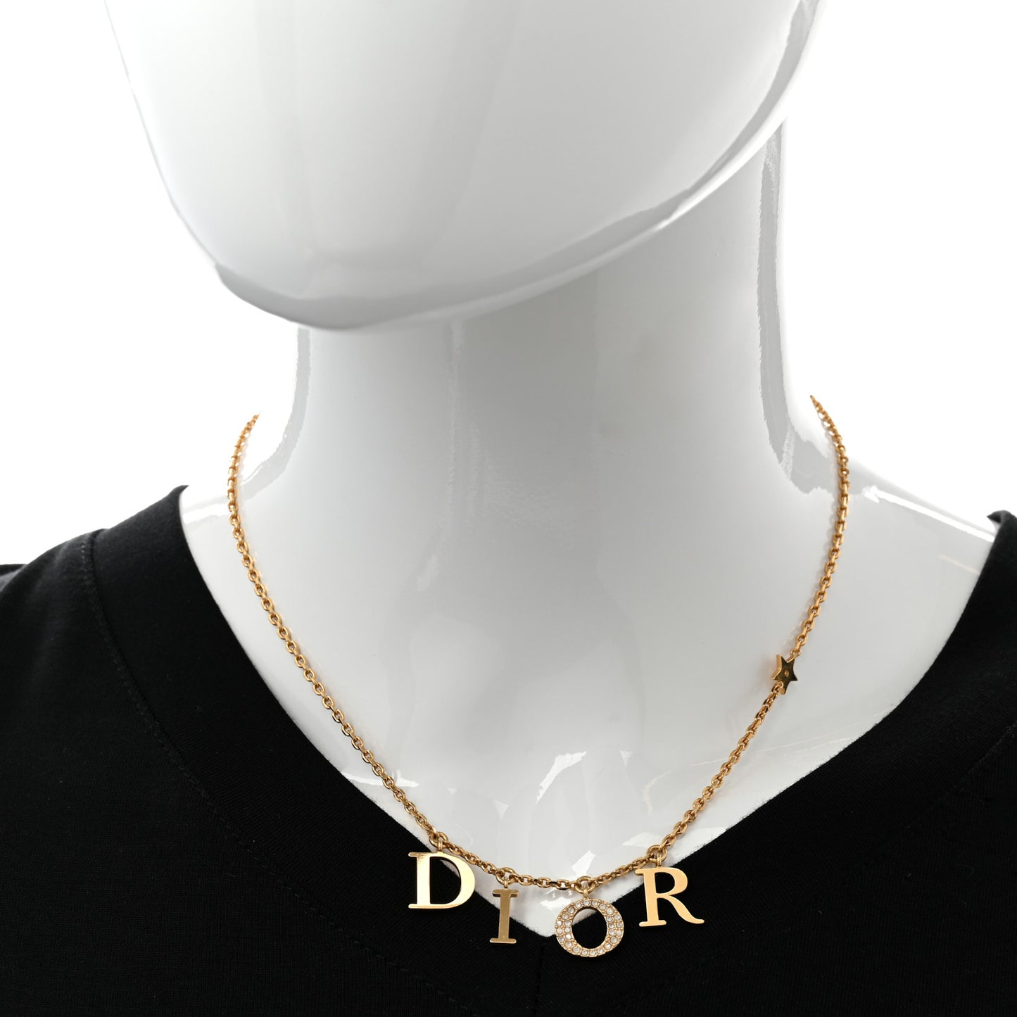 Crystal Dio(r)evolution Necklace Gold
