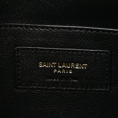Saint Laurent Lambskin Quilted Monogram Medium Solferino Satchel Black 7 of 12
