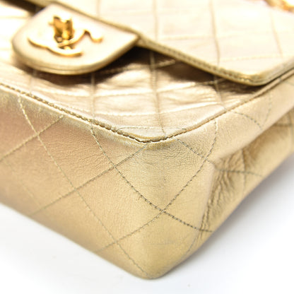 Chanel Metallic Lambskin Quilted Mini Square Flap Gold 10 of 16