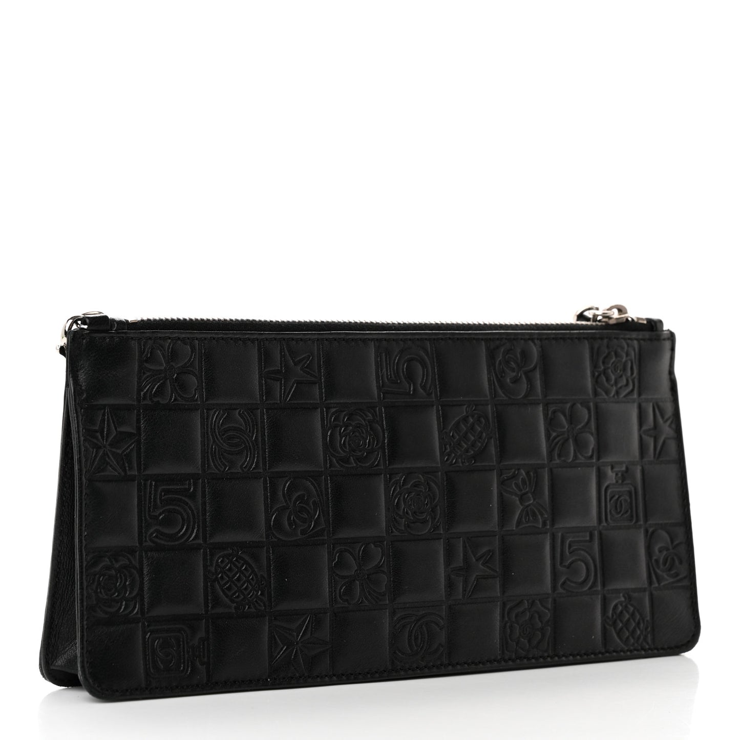 Lambskin Precious Symbols Pochette Black