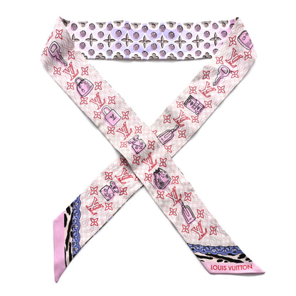 Louis Vuitton Silk Monogram Bubblegram BB Bandeau Blush 1 of 3