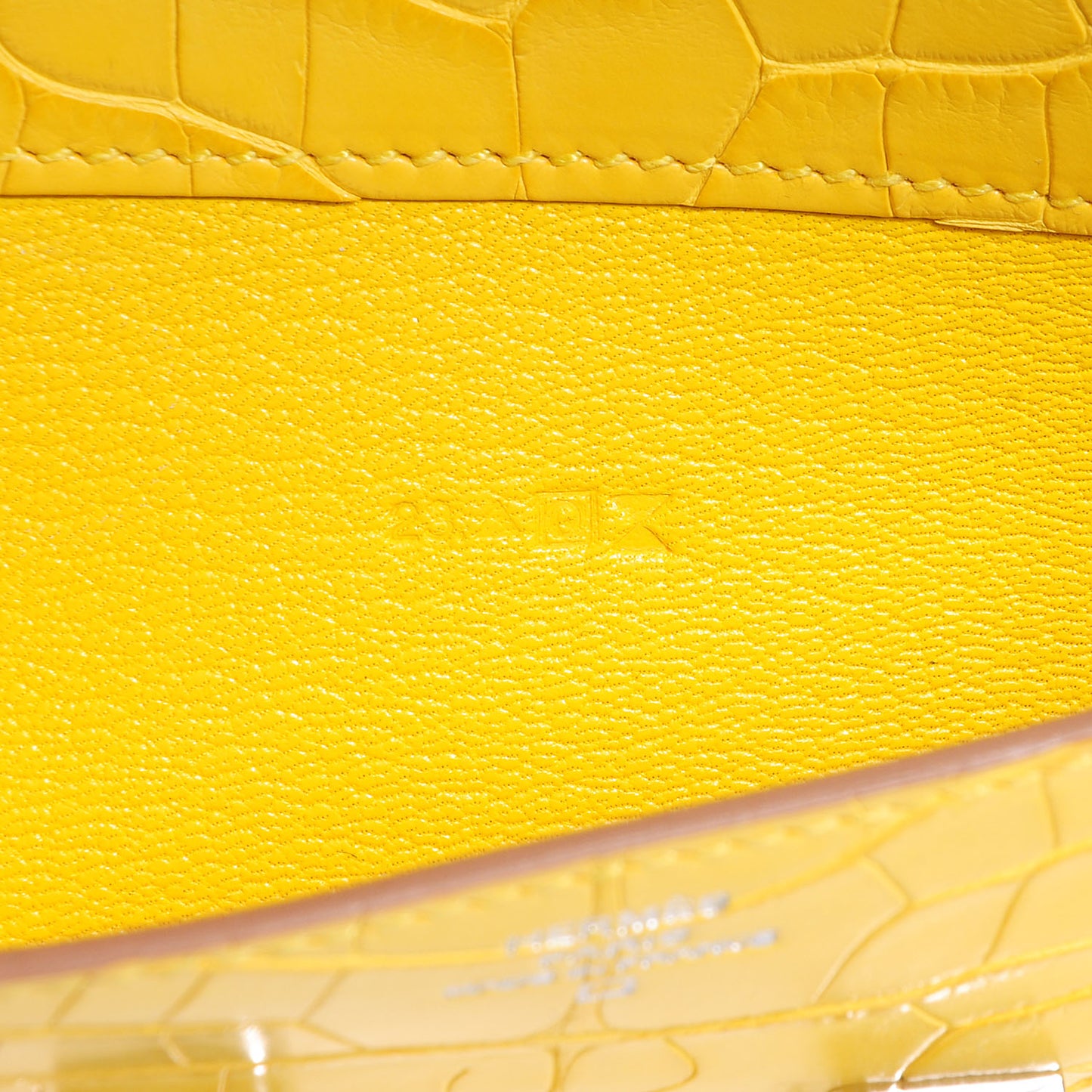 Matte Alligator Constance Wallet Mimosa