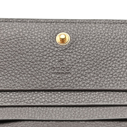 Gucci Grainy Calfskin Zumi Chain Card Case Wallet Dusty Grey 6 of 7