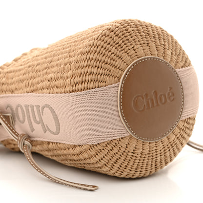 Chloe Natural Woven Fiber Small Woody Basket Blushy Beige 10 of 11