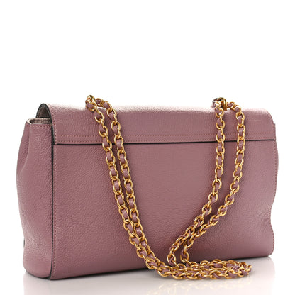 Mulberry Calfskin Goat Medium Lily Flap Dark Blush 3 of 8