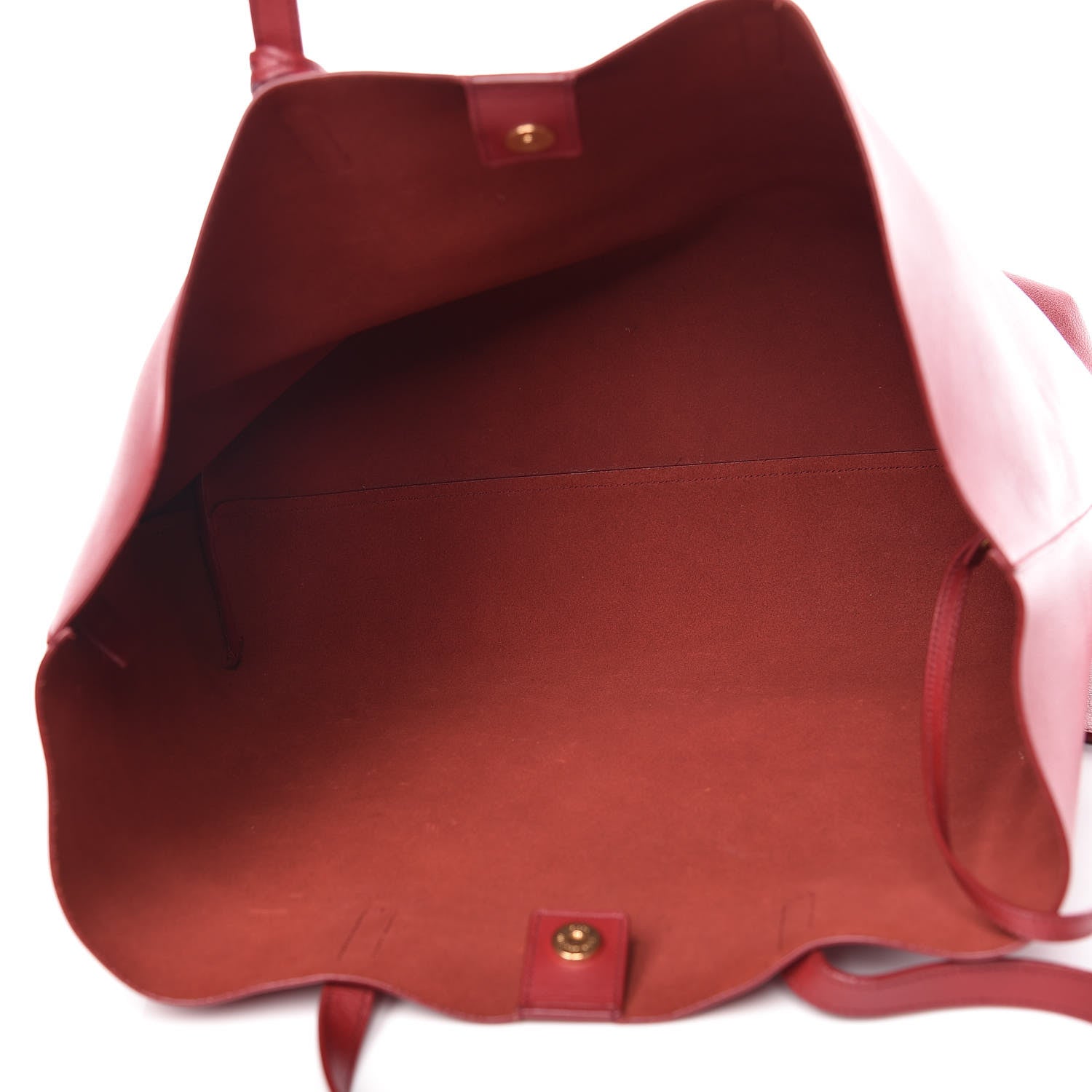 Saint Laurent Calfskin Large Shopping Tote Red 6 of 17