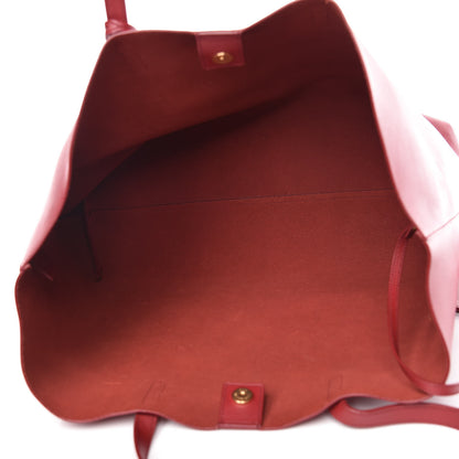 Saint Laurent Calfskin Large Shopping Tote Red 6 of 17