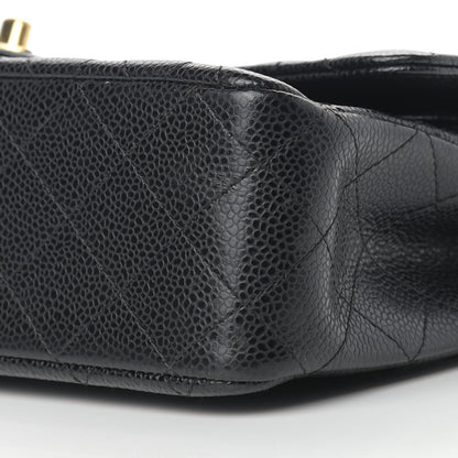 Chanel Caviar Quilted Medium Double Flap Black 9 of 15