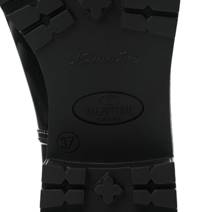 Valentino Garavani Rubber Rockstud Rain Boots 37 Black 6 of 9