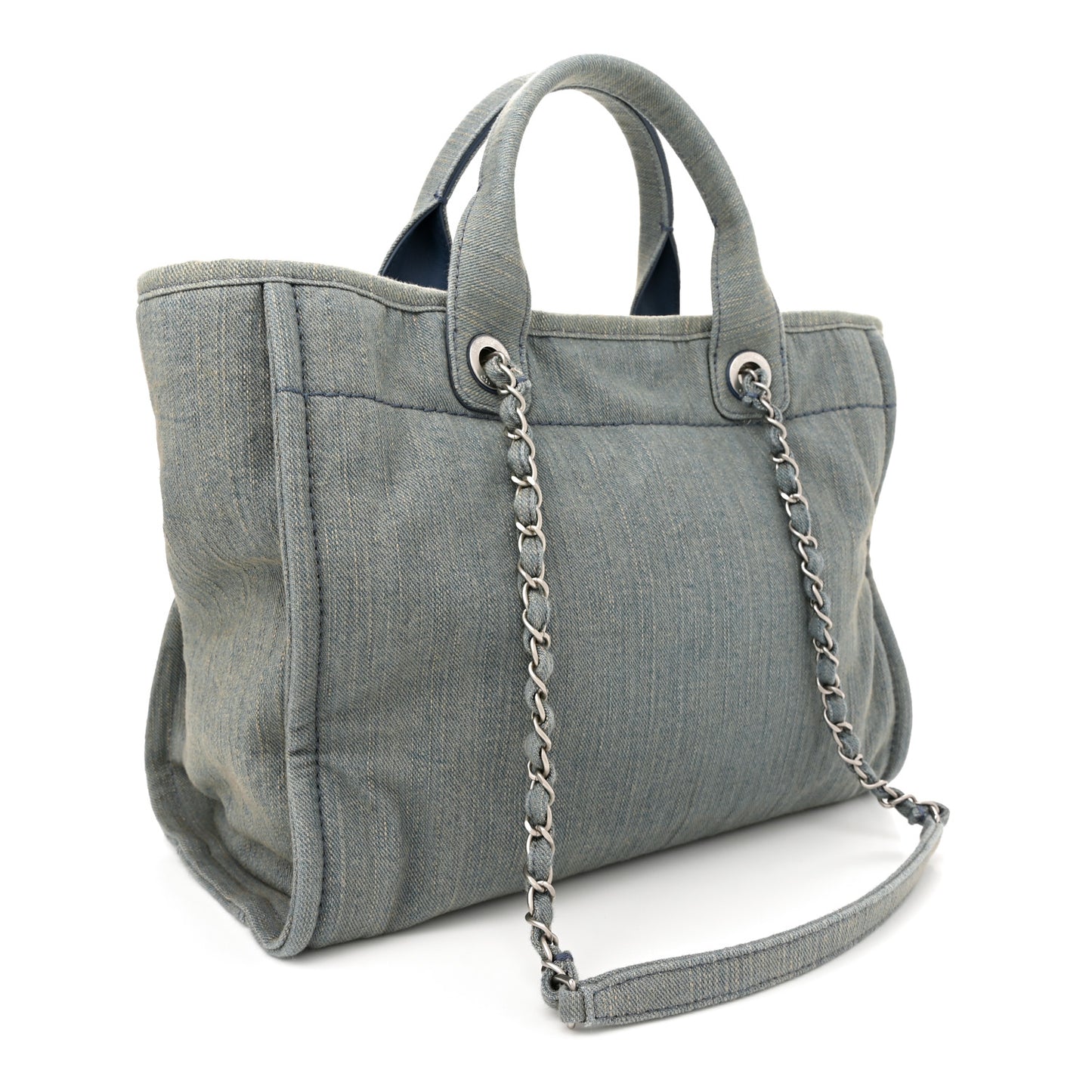 Denim Small Deauville Tote Light Blue