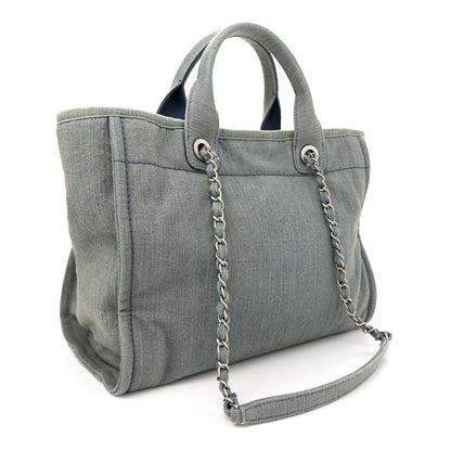 Chanel Denim Small Deauville Tote Light Blue 4 of 10