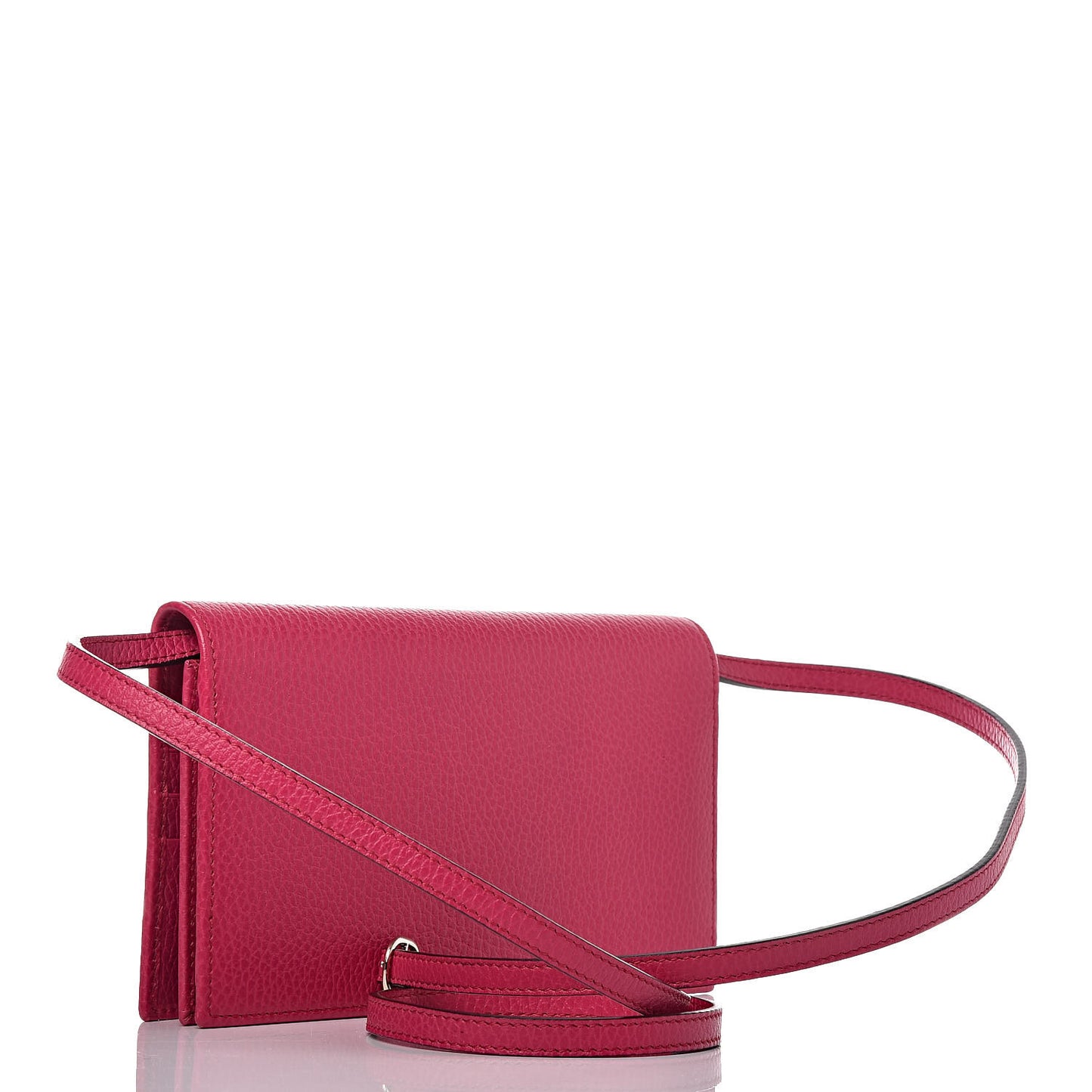 Dollar Calfskin Mini Swing Wallet Bag Blossom