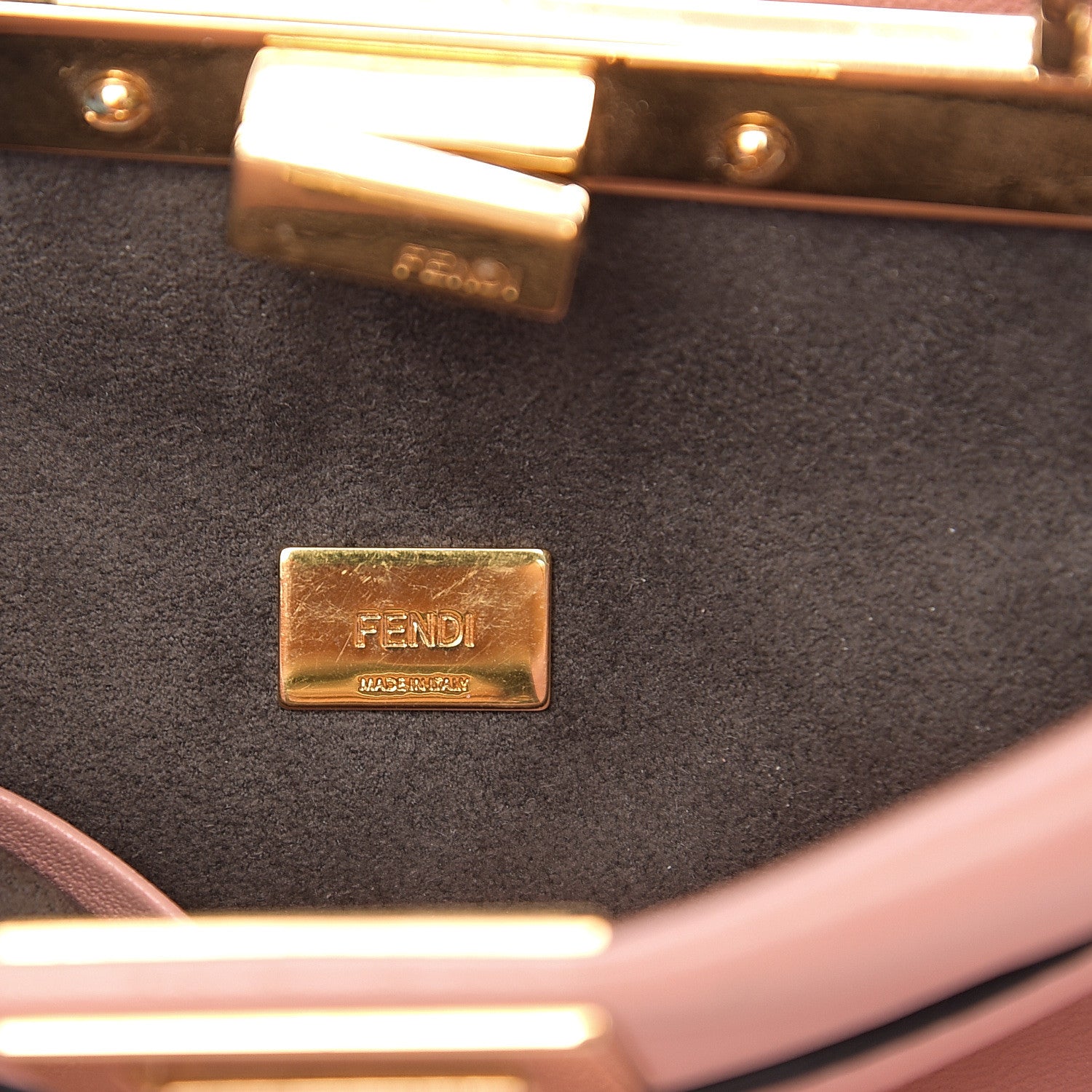 Fendi Shiny Nappa Micro Peekaboo Iconic Satchel Pink 5 of 10