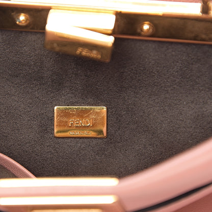 Fendi Shiny Nappa Micro Peekaboo Iconic Satchel Pink 5 of 10