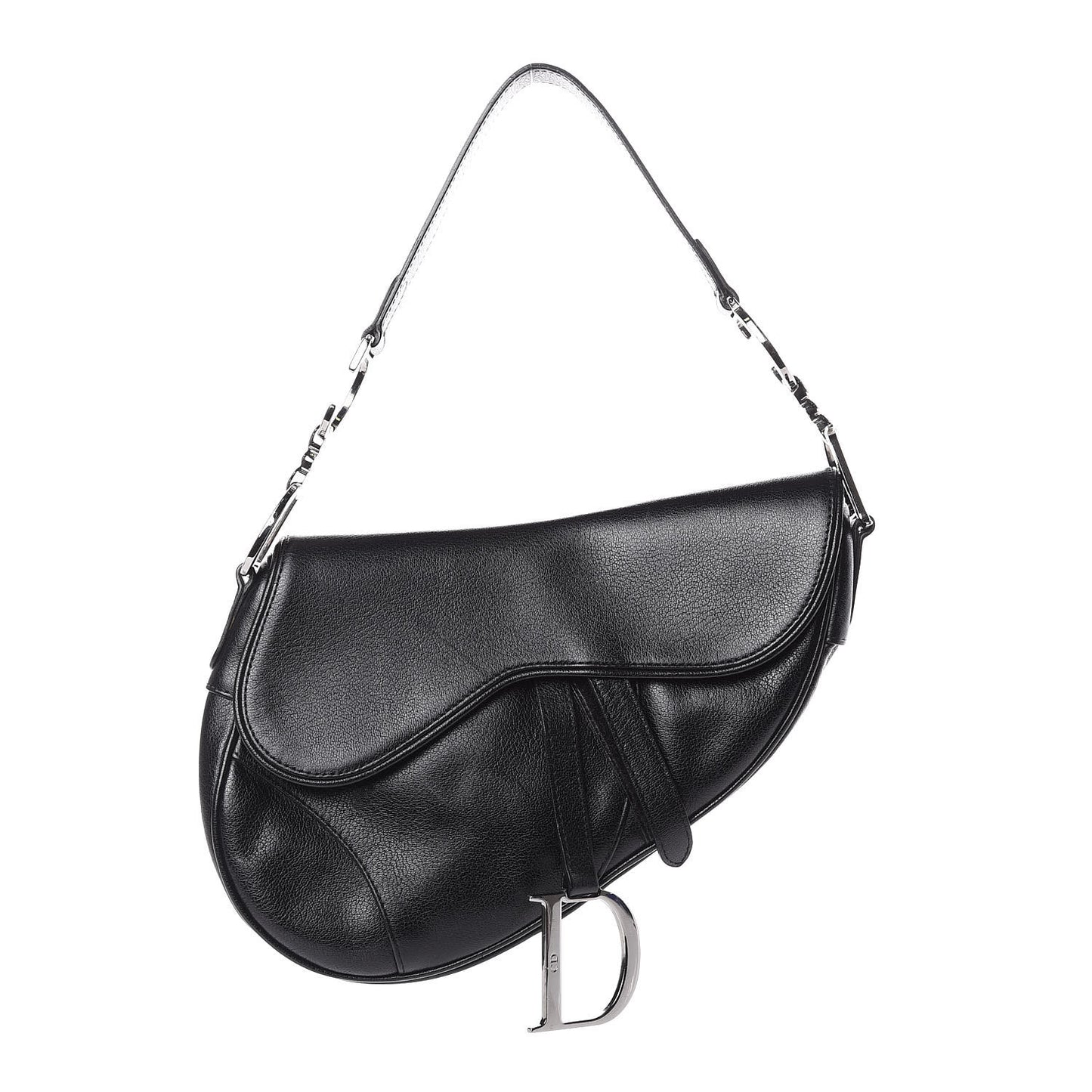 Calfskin Saddle Bag Black