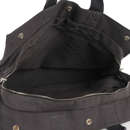 Hermes Canvas Herline MM Tote Grey 7 of 11