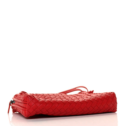 Bottega Veneta Nappa Intrecciato Nodini Crossbody Messenger Red 3 of 7
