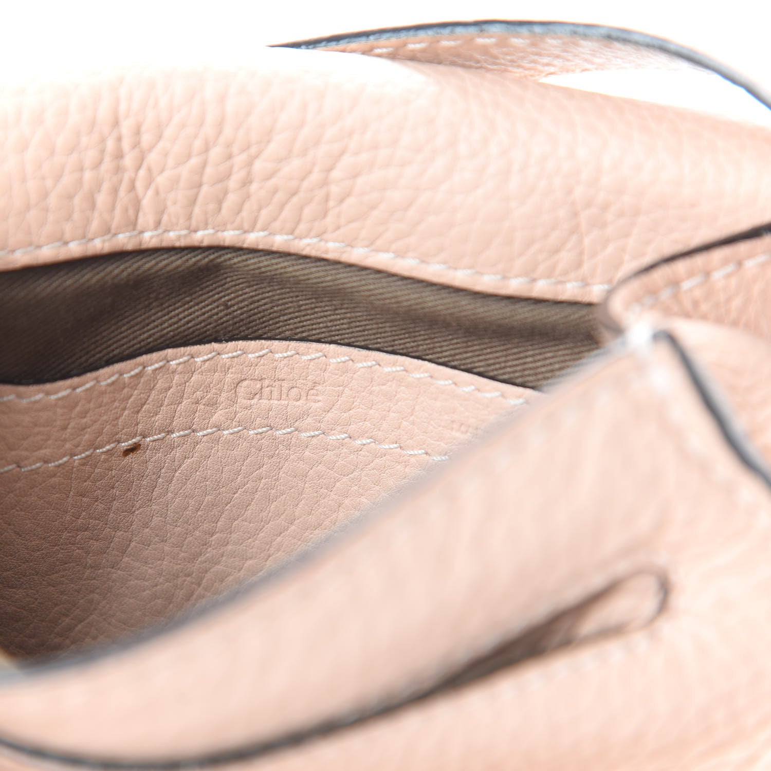 Chloe Calfskin Mini Marcie Round Crossbody Bag Blush Nude 6 of 14