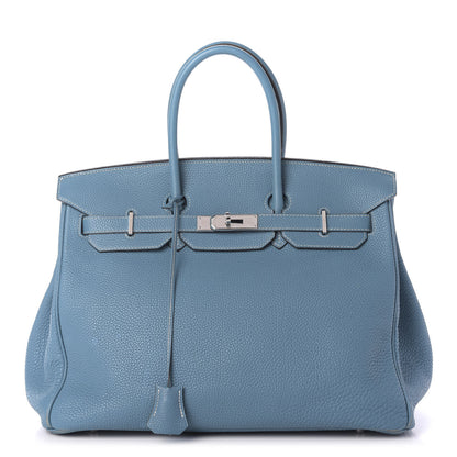 Hermes Togo Birkin 35 Blue Jean 1 of 19