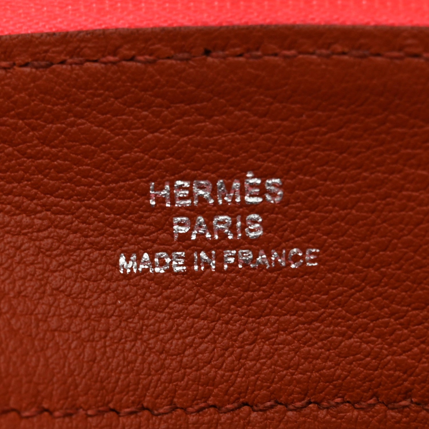 Hermes Lambskin Swift Tohubohu Pouch PM Rose Azalee Rose Jaipur 6 of 8