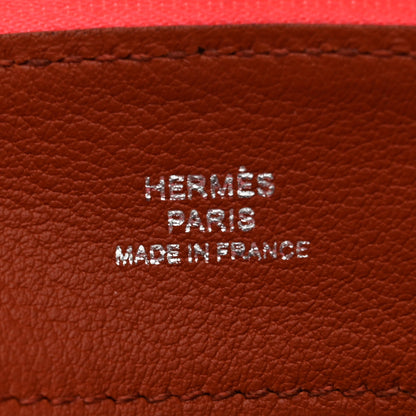 Hermes Lambskin Swift Tohubohu Pouch PM Rose Azalee Rose Jaipur 6 of 8