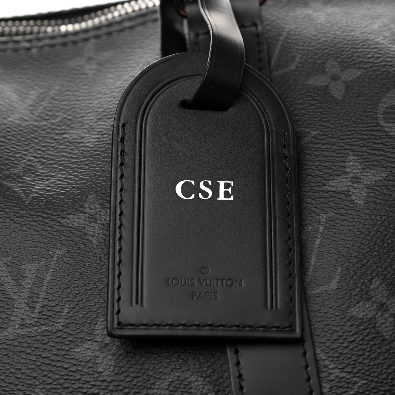 Louis Vuitton Monogram Eclipse Keepall Bandouliere 55 10 of 12
