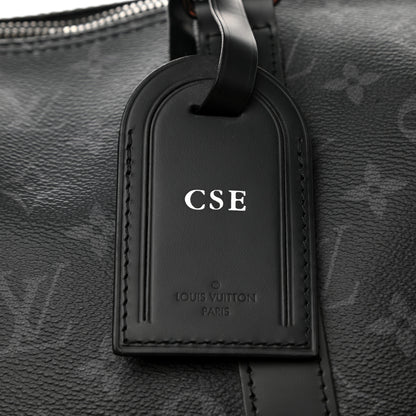 Louis Vuitton Monogram Eclipse Keepall Bandouliere 55 10 of 12