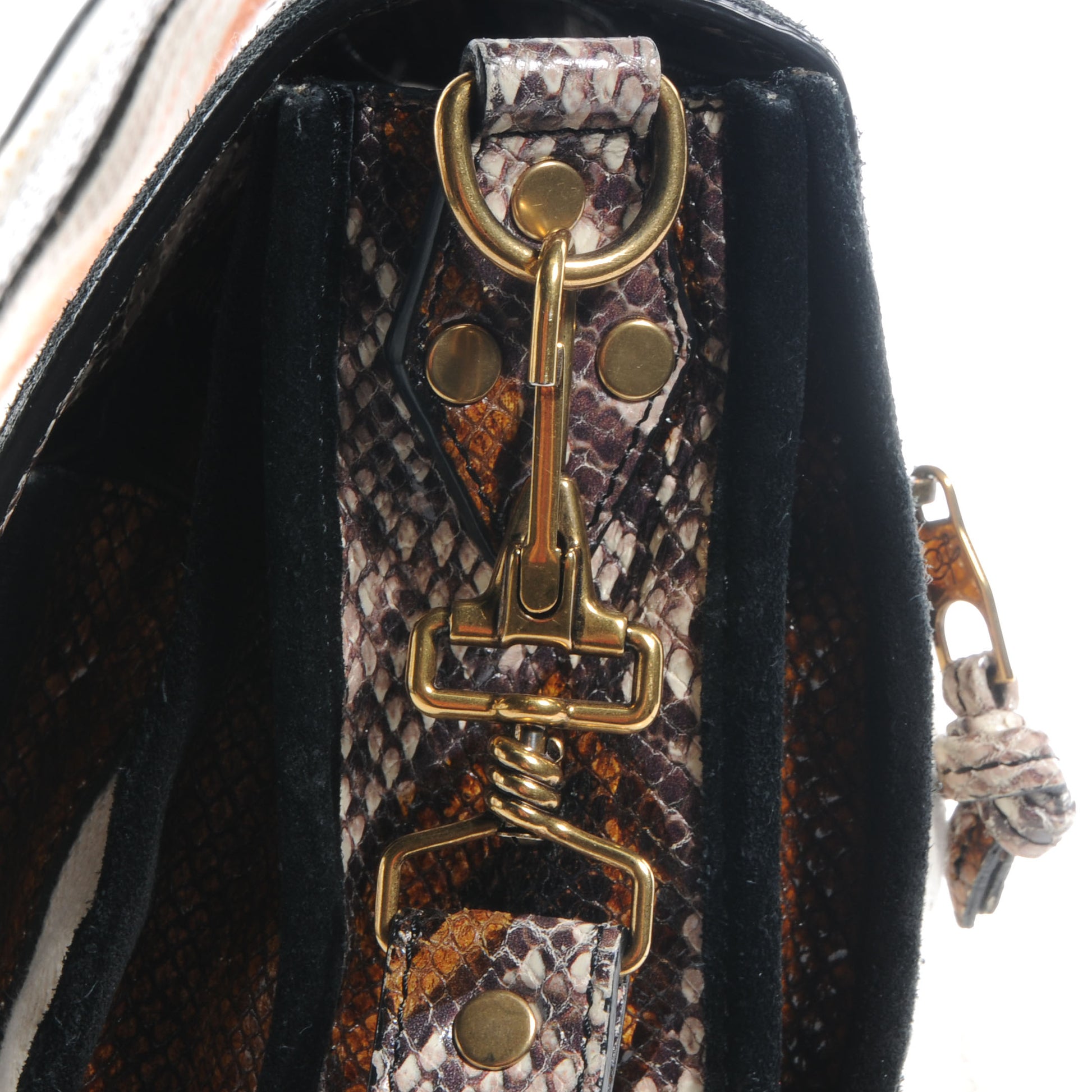 Proenza Schouler Canvas and Printed Python PS1 Large Satchel 4 of 13