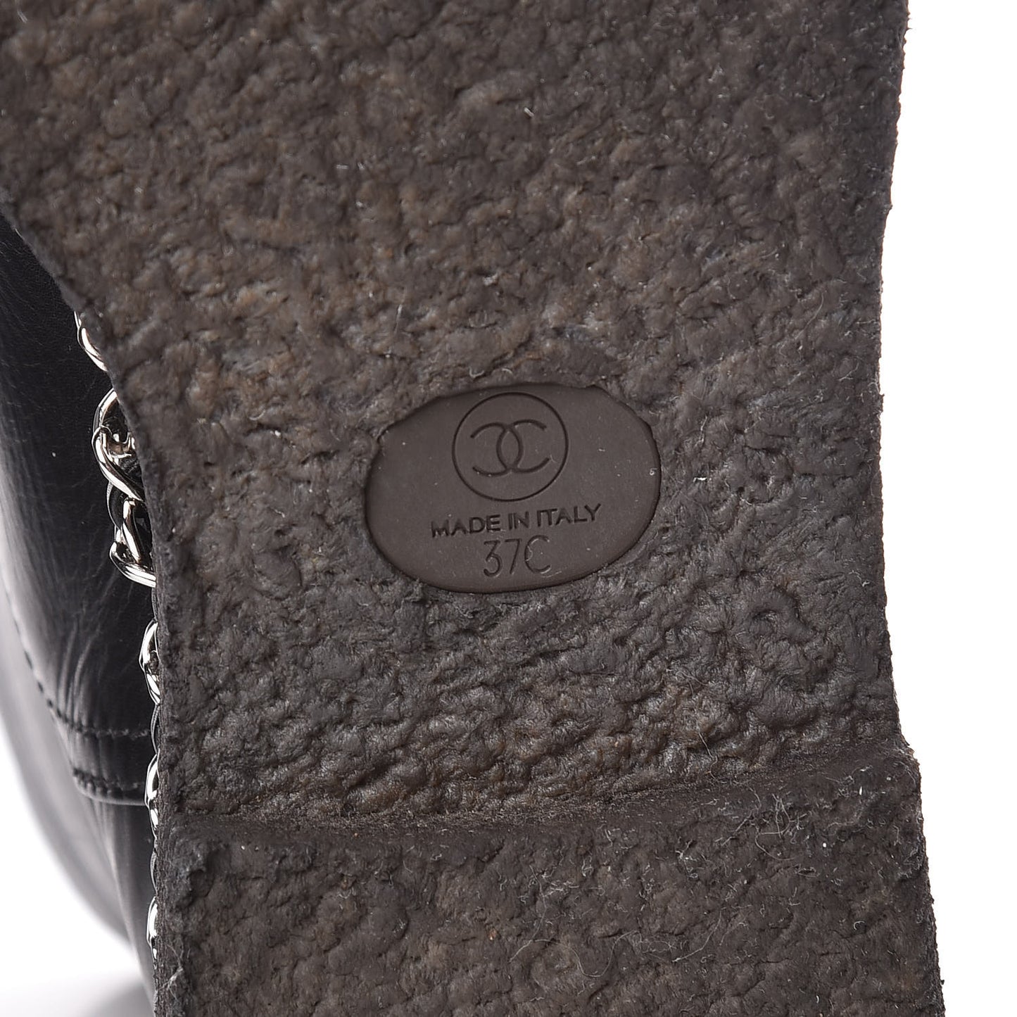 Calfskin Shearling Quilted Short Boots 37 Black