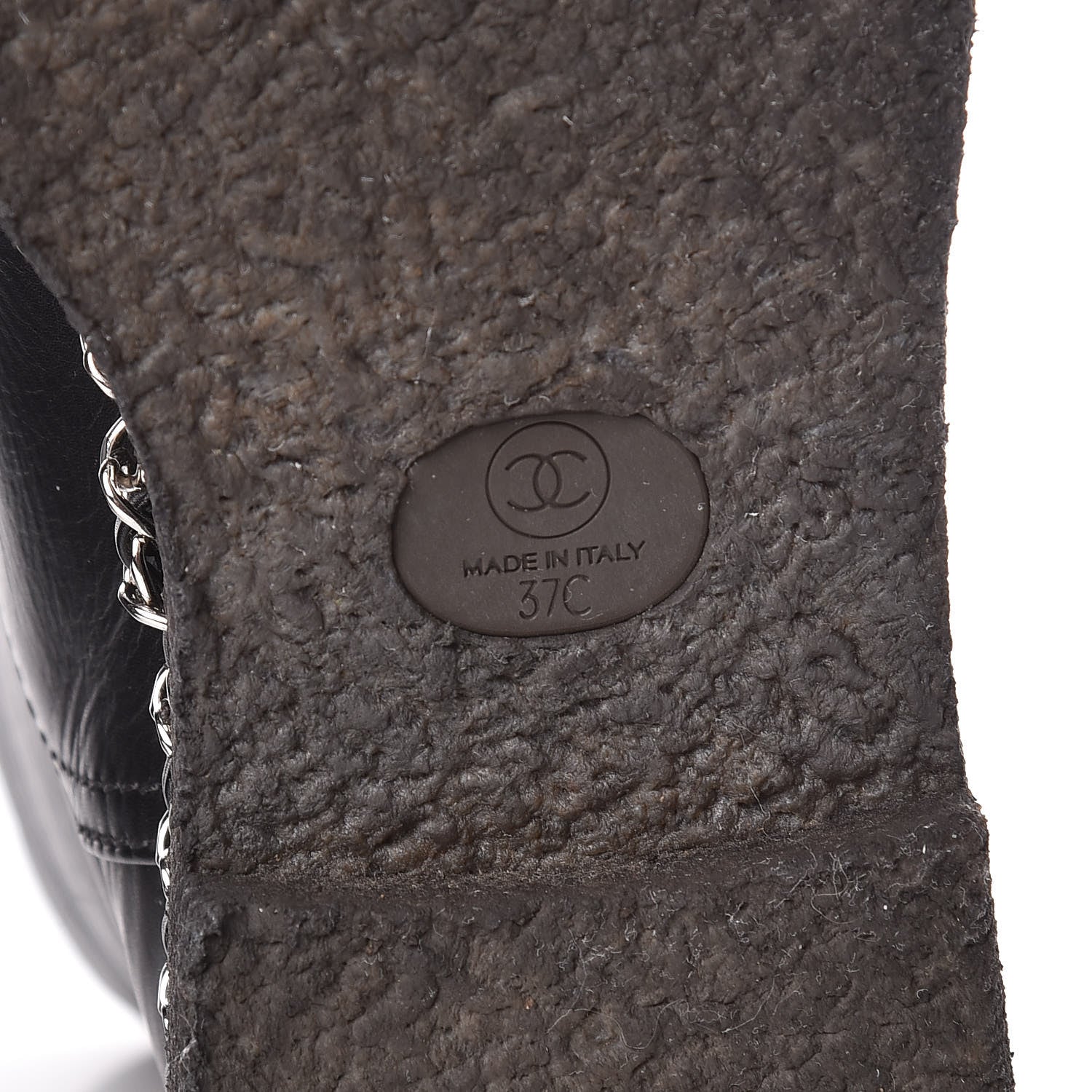 Chanel Calfskin Shearling Quilted Short Boots 37 Black 6 of 8