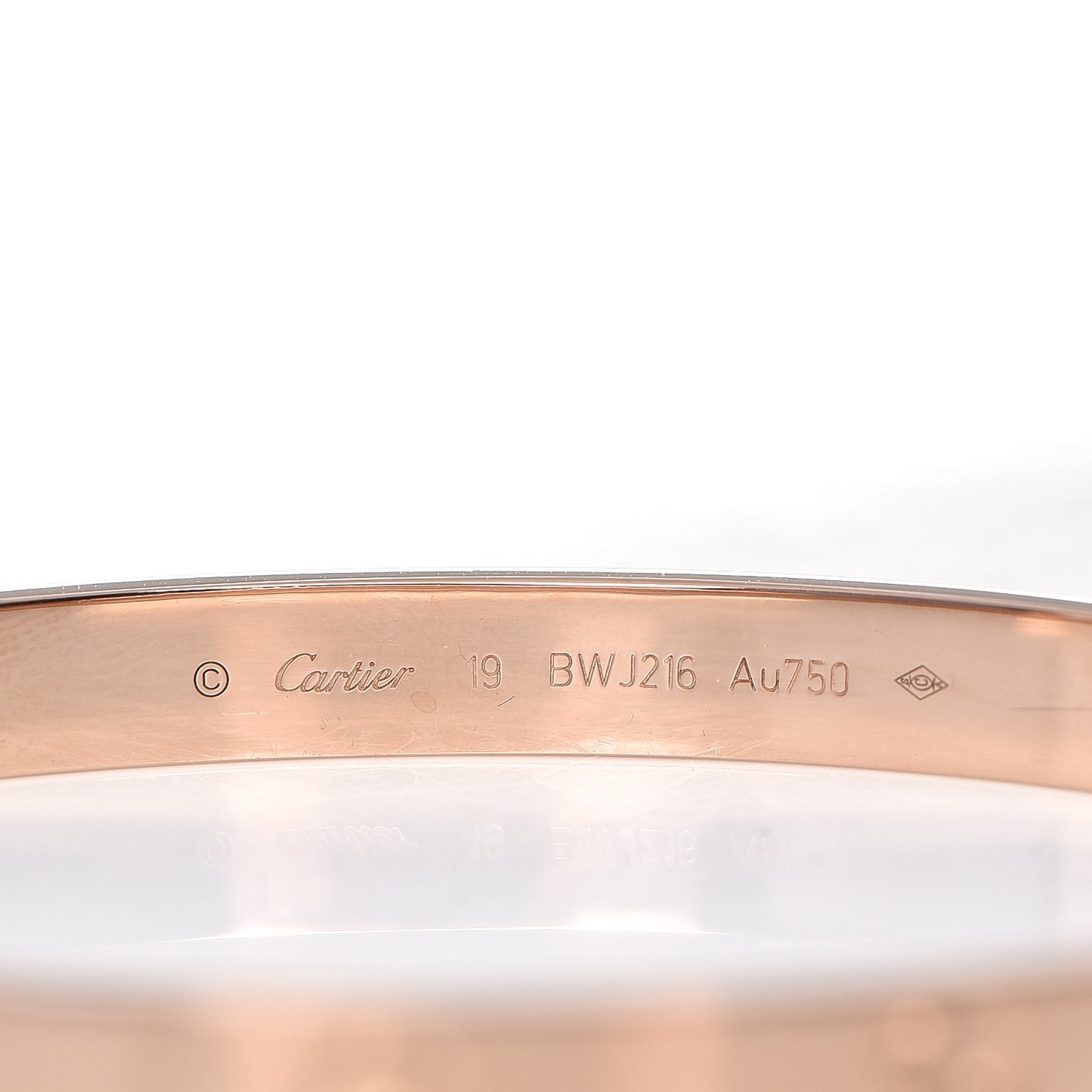 18K Pink Gold LOVE Bracelet 19
