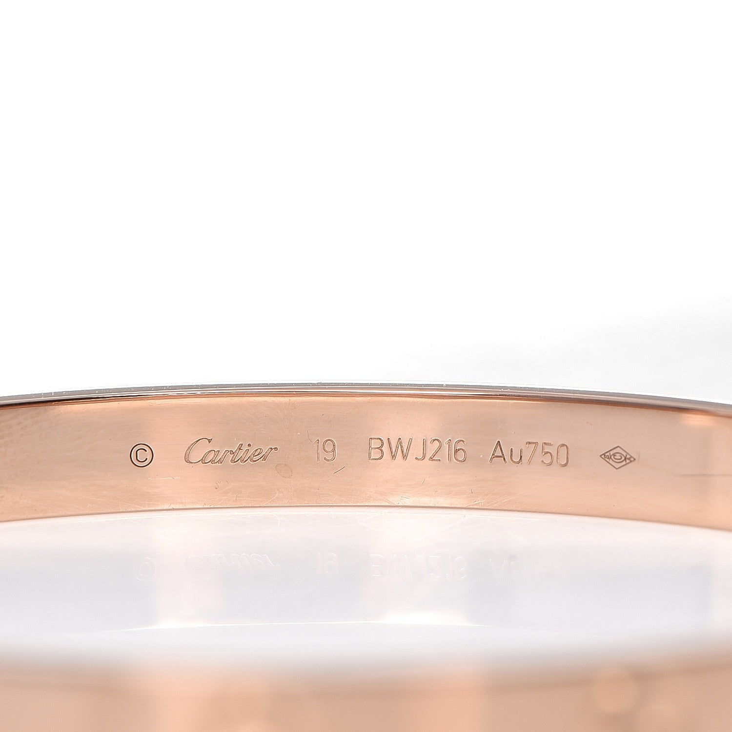 Cartier 18K Pink Gold LOVE Bracelet 19 3 of 6
