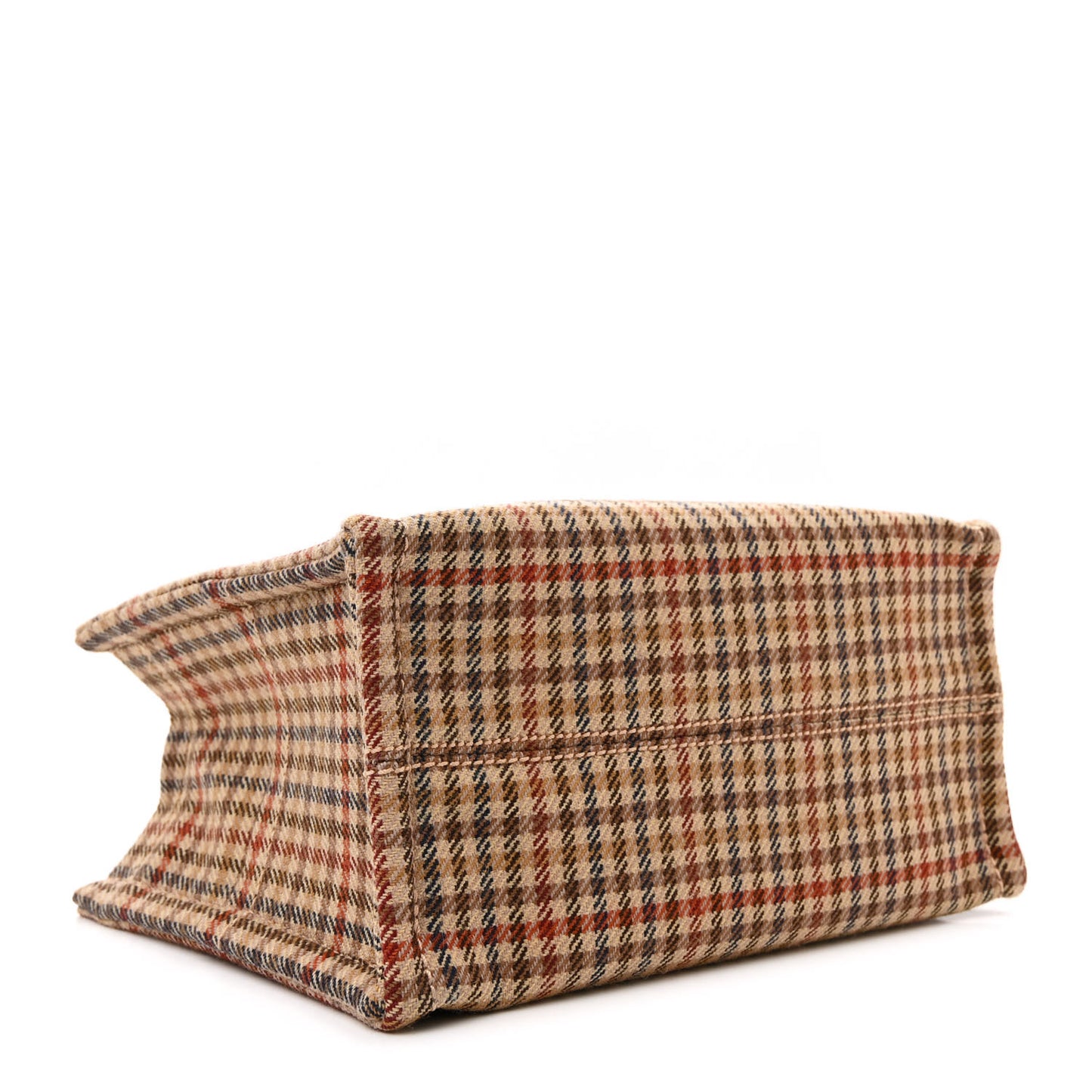 Tweed Calfskin Triomphe Small Cabas Thais Multicolor