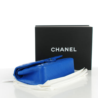 Chanel Caviar Quilted Jumbo Double Flap Blue 3 of 8
