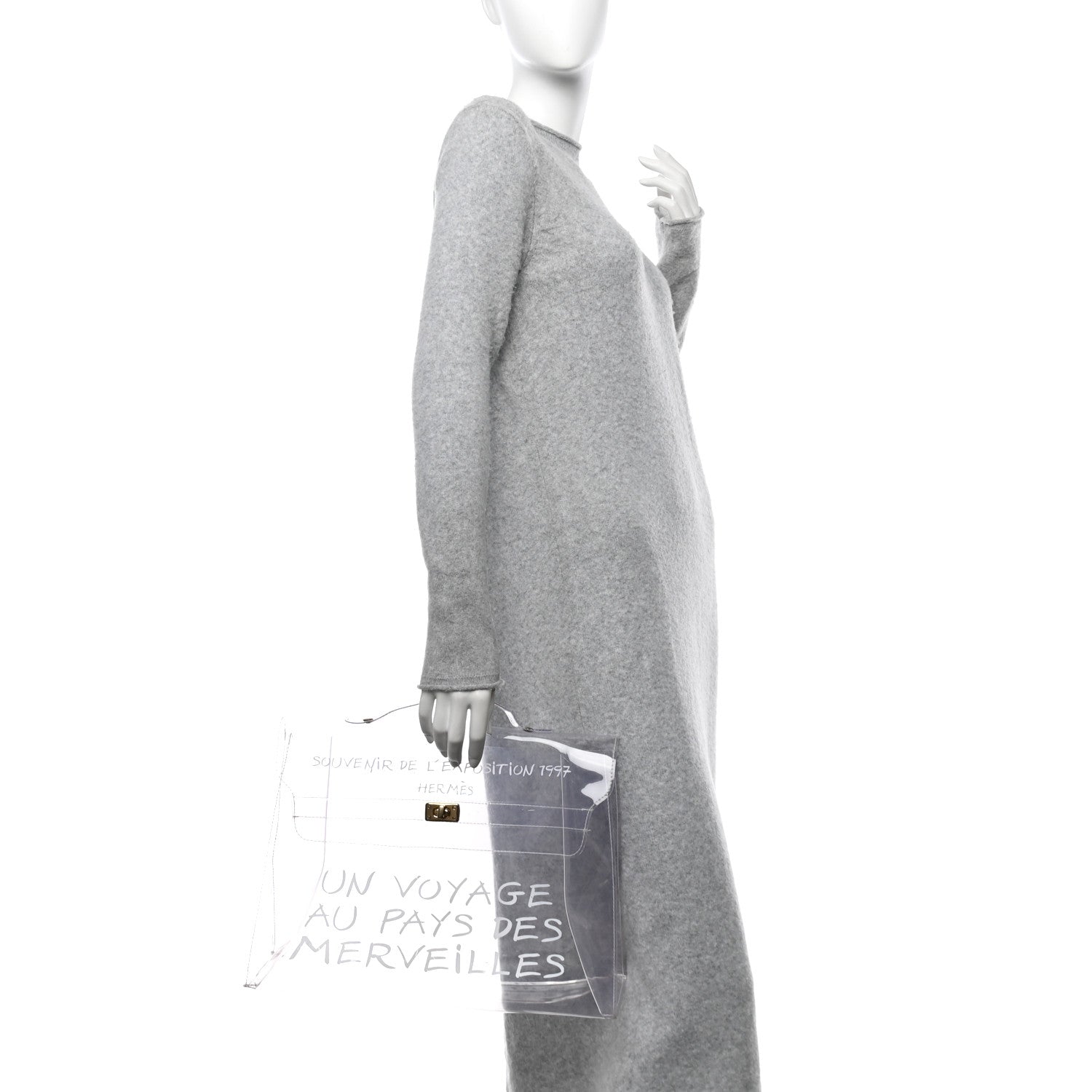 Hermes Vinyl Souvenir De L'Exposition Kelly Transparent 2 of 10
