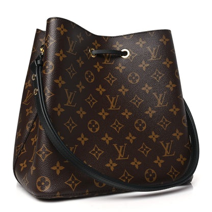 Louis Vuitton Monogram Neonoe MM Black 3 of 9