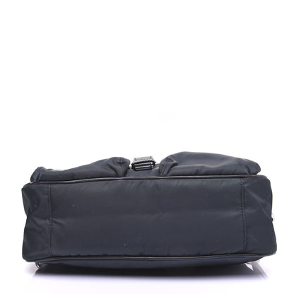 Prada Tessuto Nylon Saffiano Shoulder Bag Dark Green 11 of 18